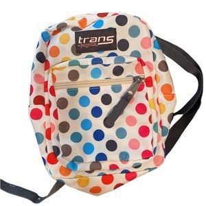 TRANS BY JANSPORT RAINBOW DOT BACKPACK